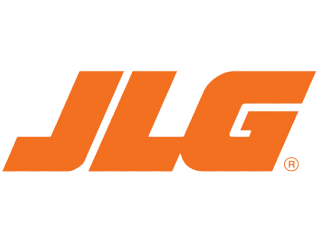 Bright orange JLG Logo - JLG Equipment available at M.W. Rentals