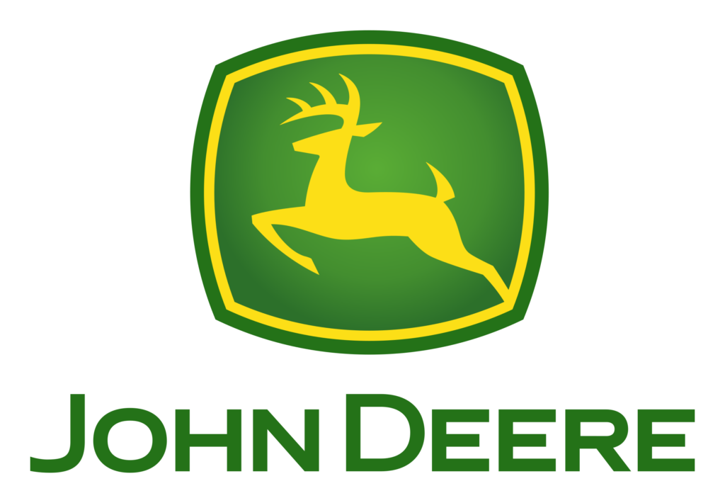 Green and yellow John Deere logo - John Deere Equipment available at M.W. Rentals