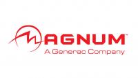 Red Magnum logo - Magnum, a Generac Company | Available at M.W. Rentals