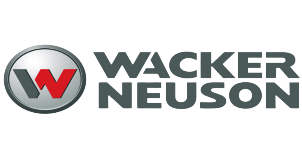 Red and gray Wacker Neuson logo - Wacker Neuson Equipment available at M.W. Rentals